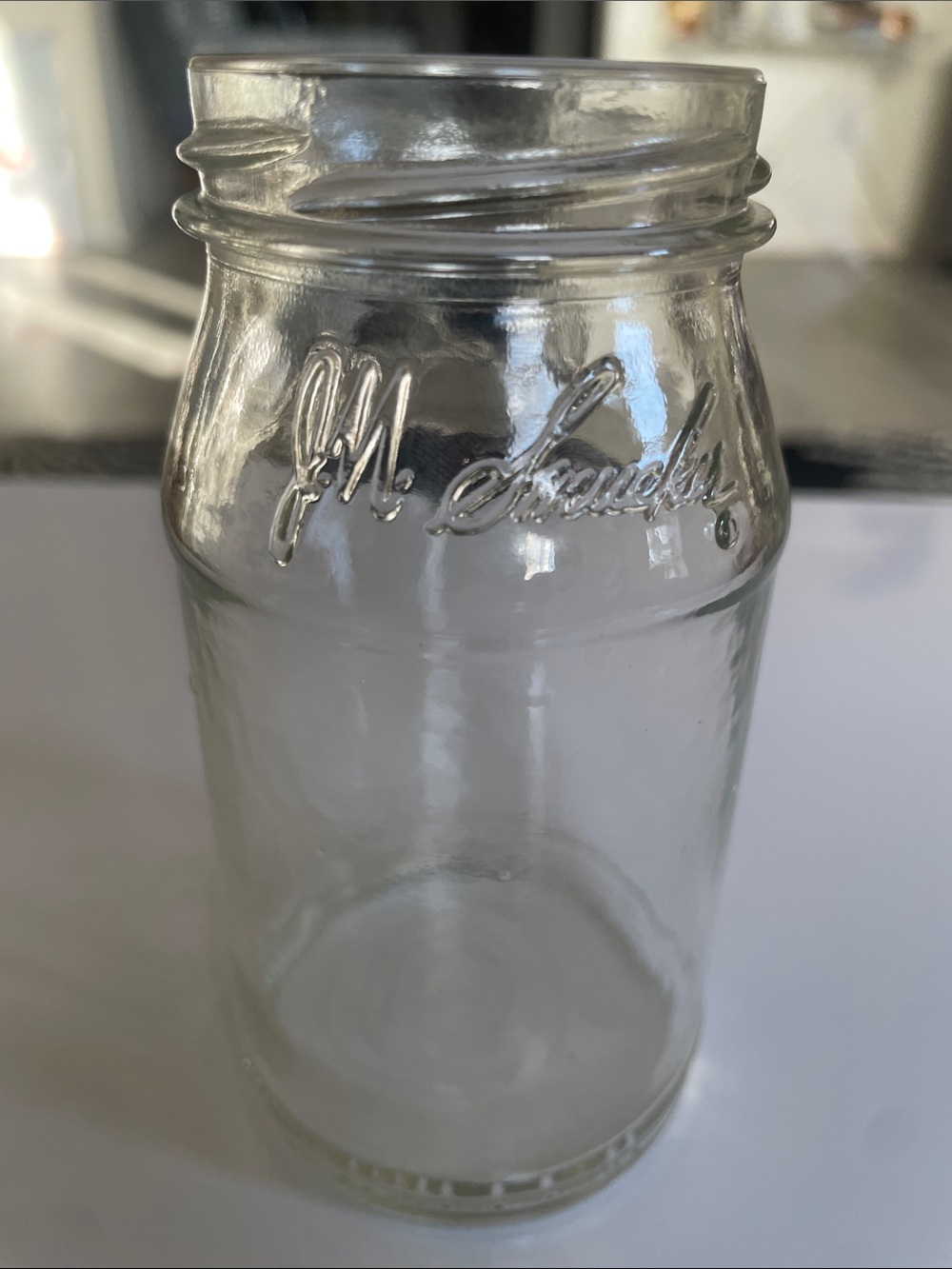 Clear Glass Storage Jar